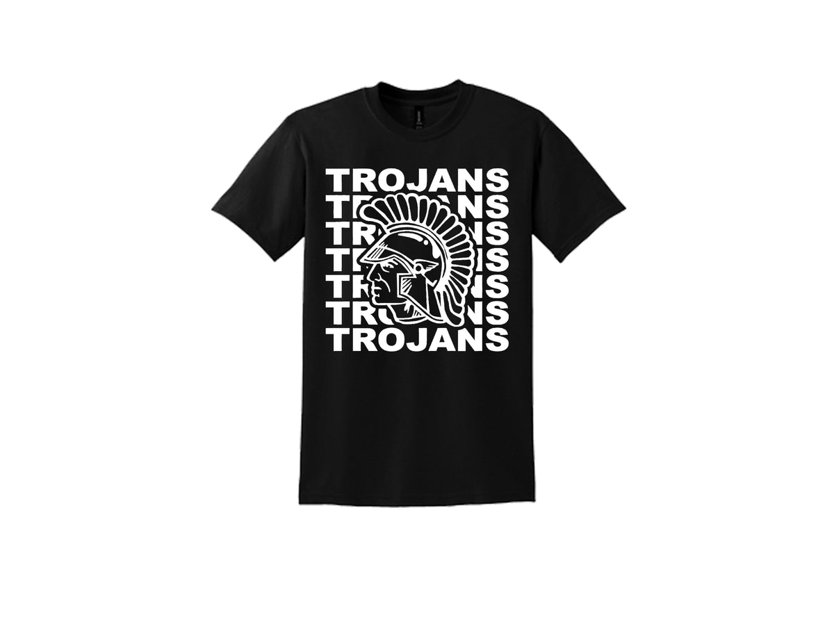 OKJENKS-G800-Black Trojans-01, Gildan Dry Blend® 50 Cotton/50 Poly T-Shirt